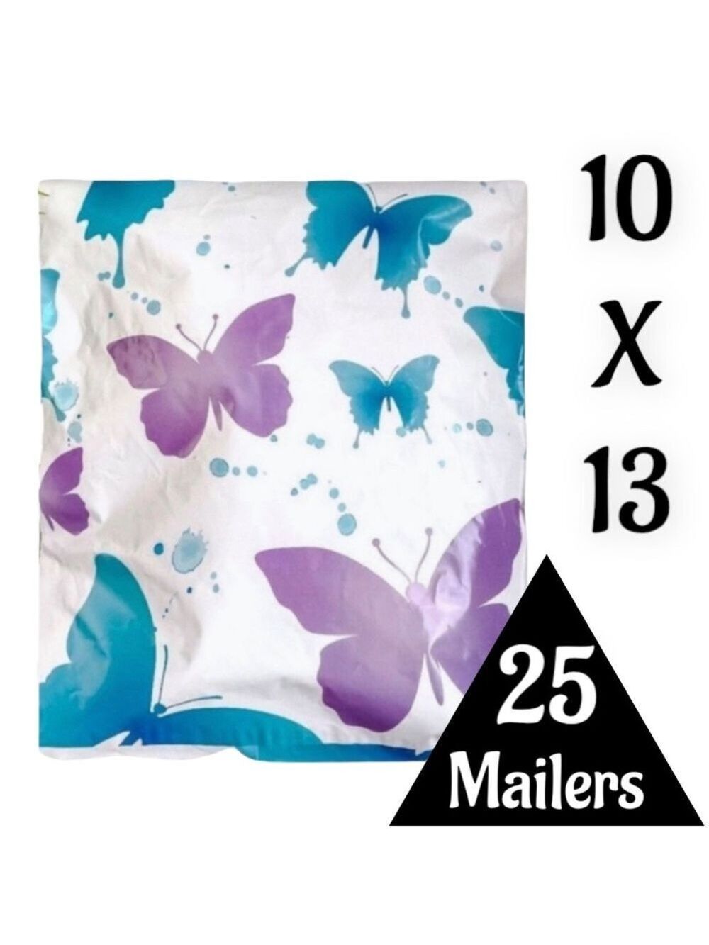 25 10X13 Poly Mailers Butterfly Flat Shipping Envelopes PRICE FIRM - Picture 7 of 10